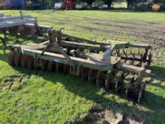 Mounted disc harrows