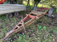 Single axle trailer chassis