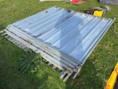 10 solid Heras fence panels