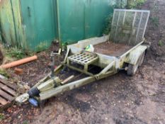 Indespension twin axle mini digger trailer