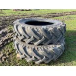 Pair of 18.4 R38 tyres