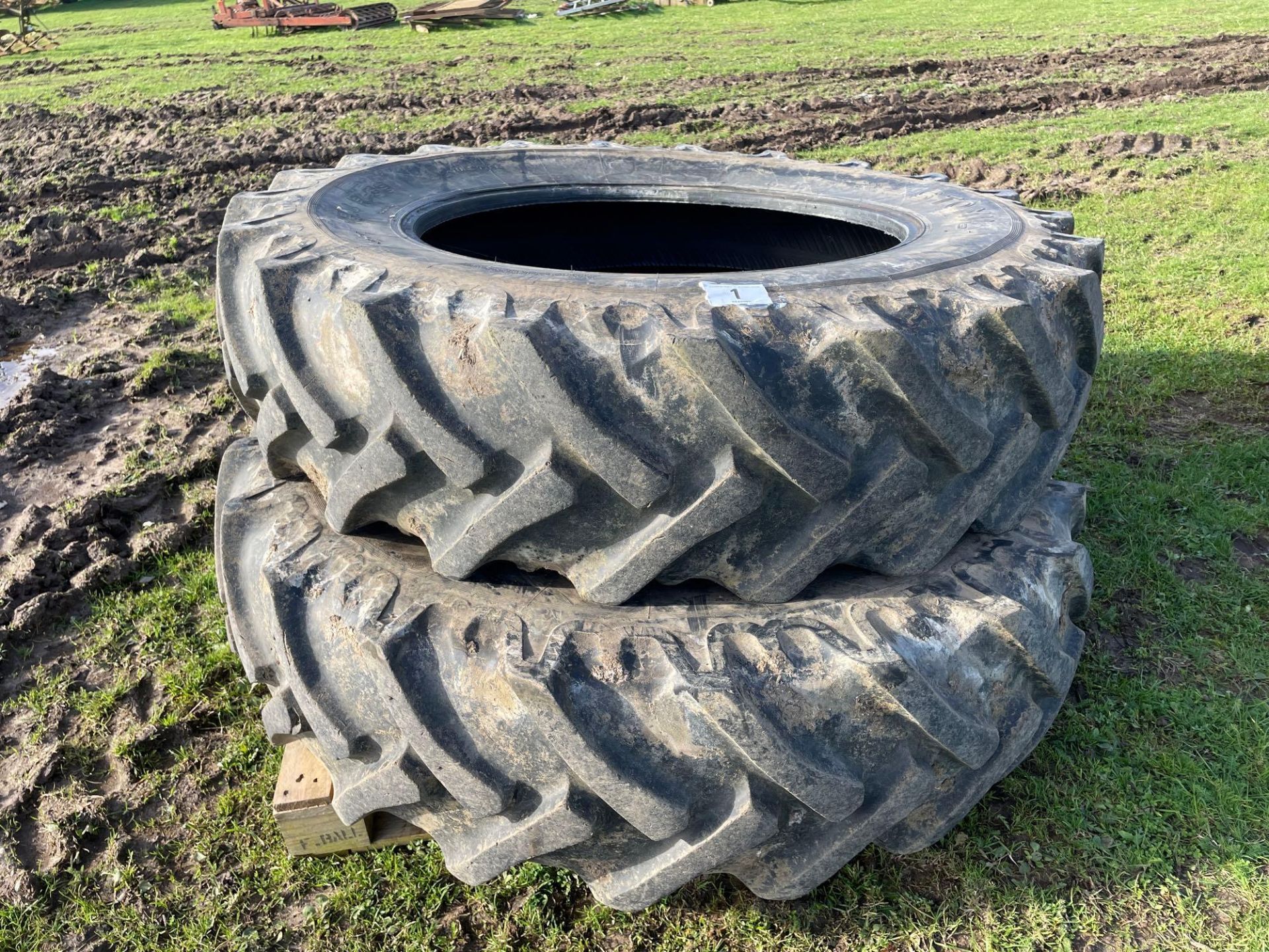 Pair of 18.4 R38 tyres