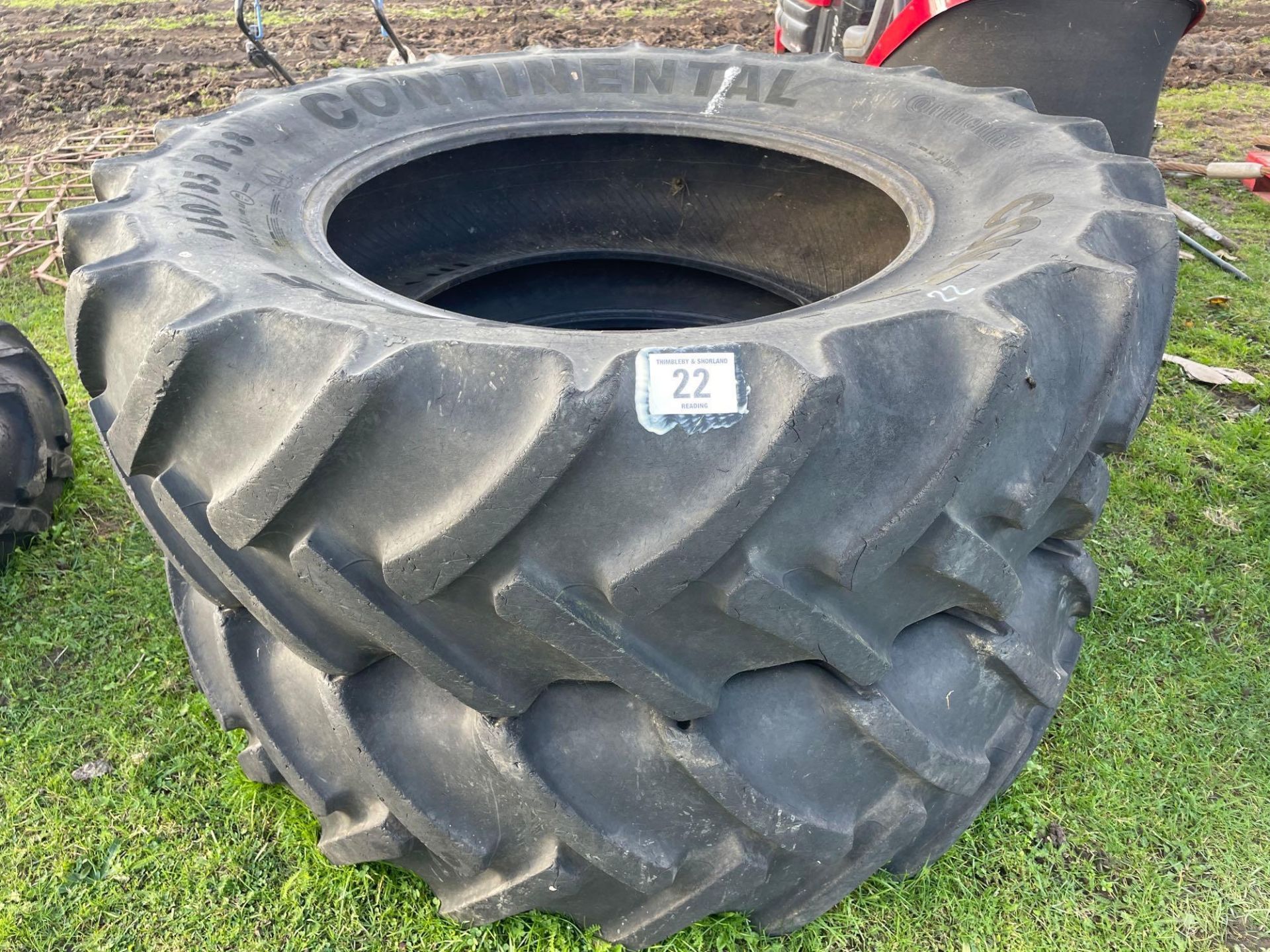 Pair of 460/85 R38 tyres