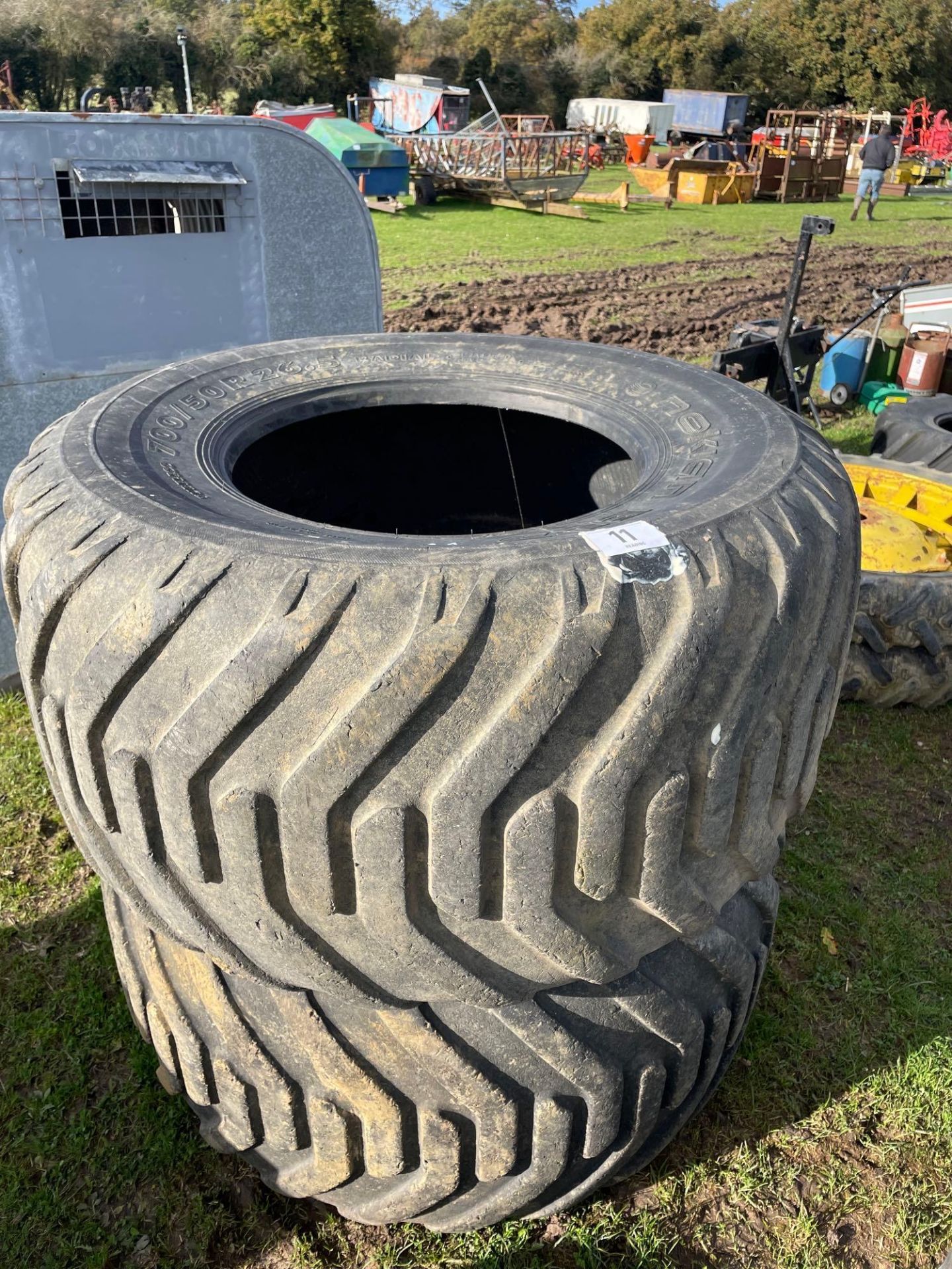 Pair of 700/50 R26.5 tyres - Image 3 of 4
