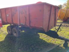 MF 200 twin axle 7T tipping trailer