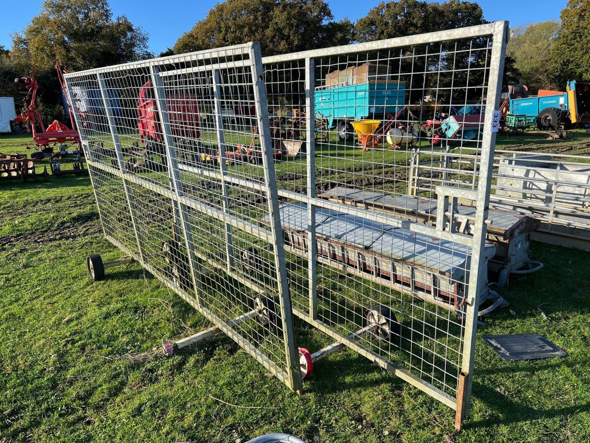 Pair of wheeled gates