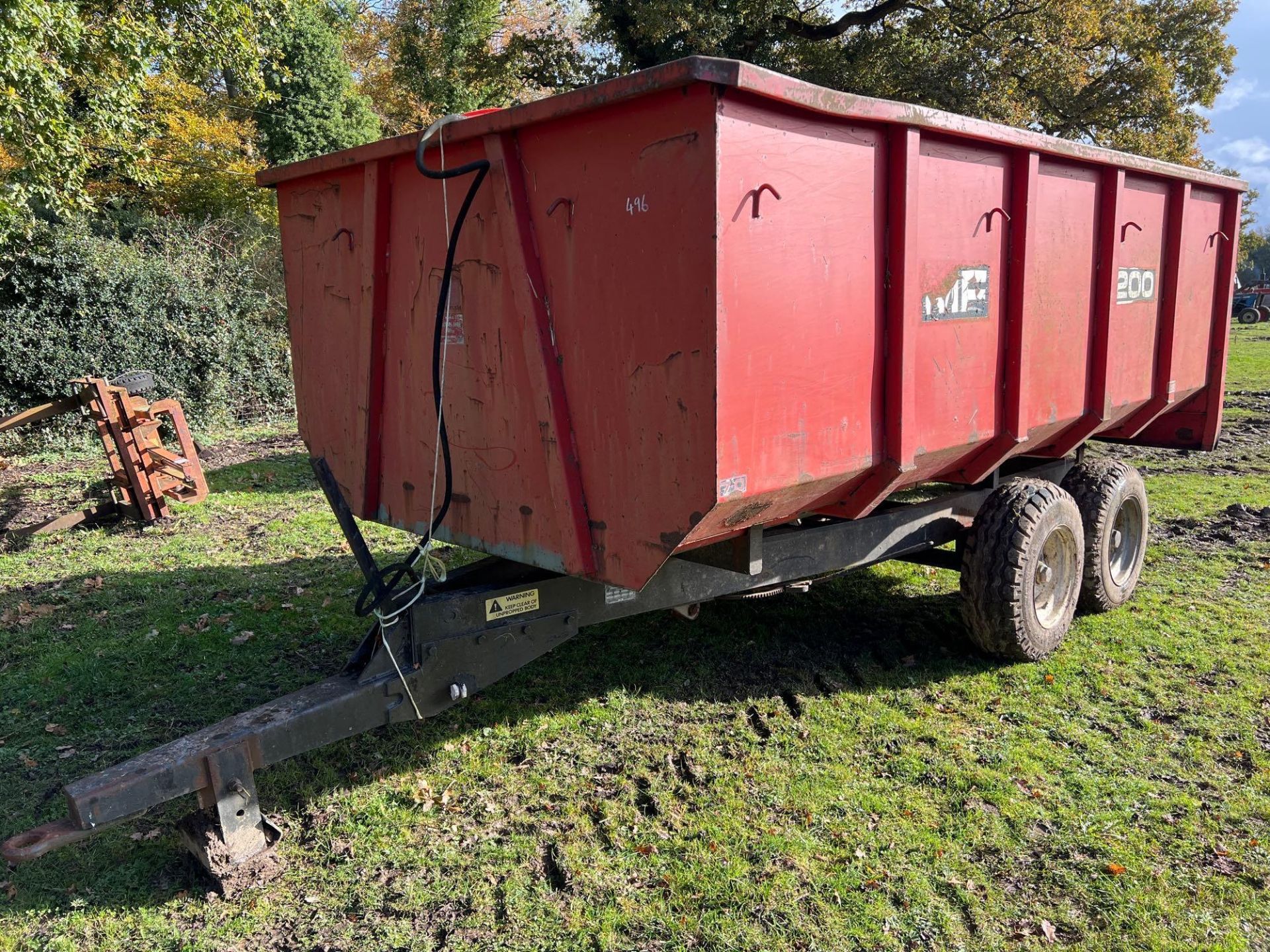 MF 200 twin axle 7T tipping trailer - Bild 4 aus 4