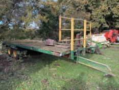 Twin axle bale trailer