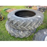 Pair of 380/85 R34 tyres