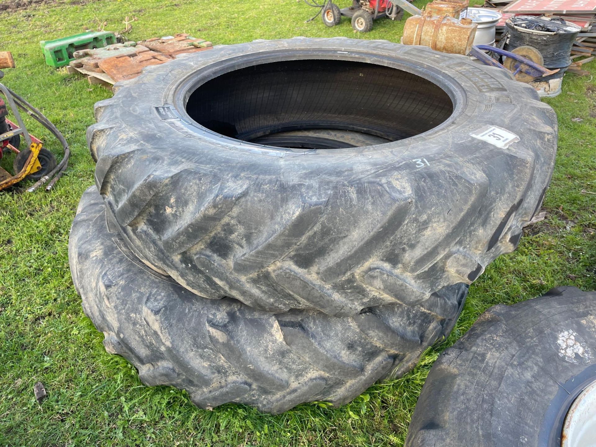 Pair of 380/85 R34 tyres