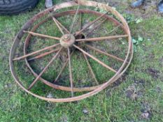 Iron wheels