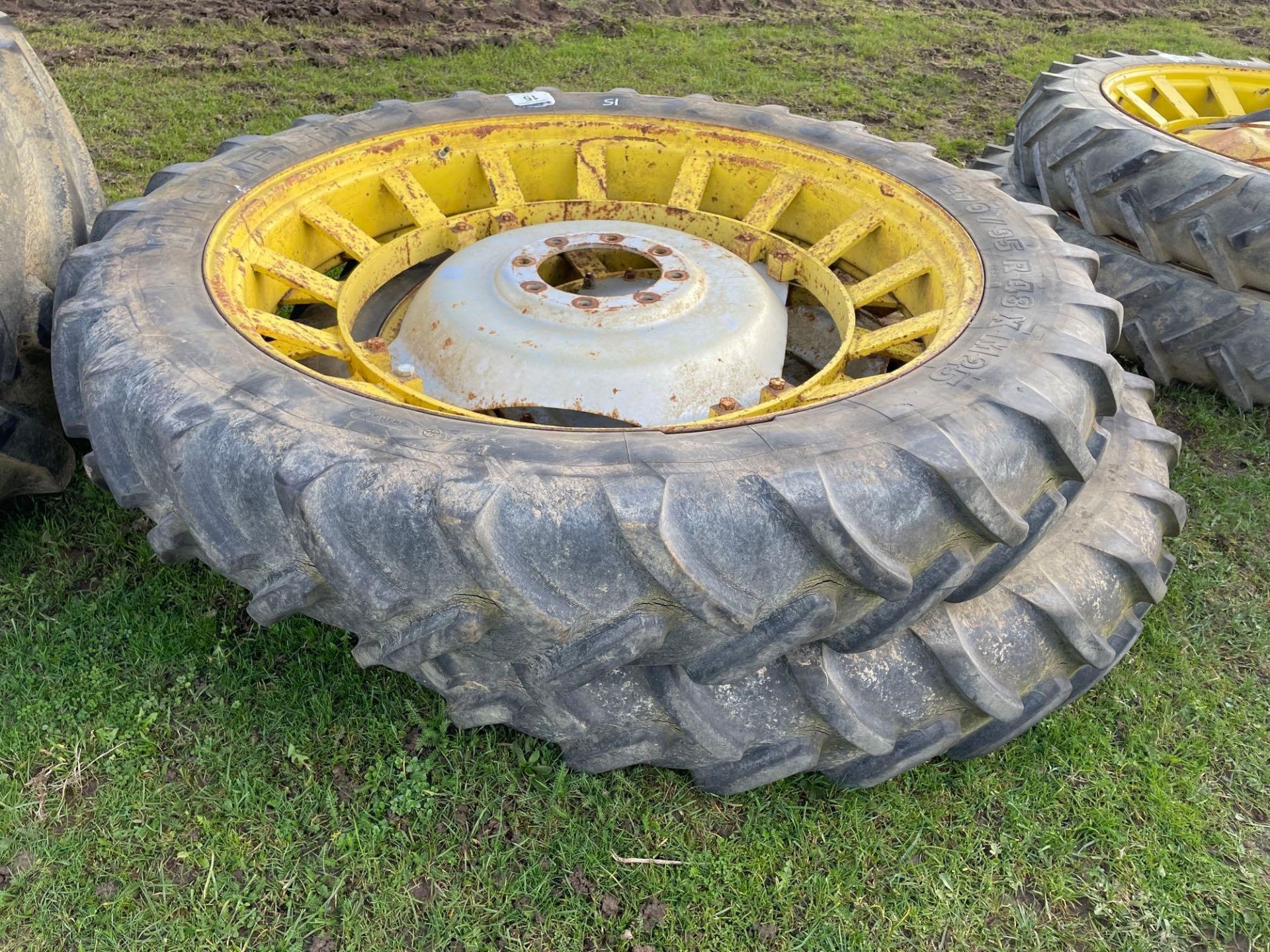 Pair of 270/95 R48 row crop wheels and tyres - Image 2 of 2