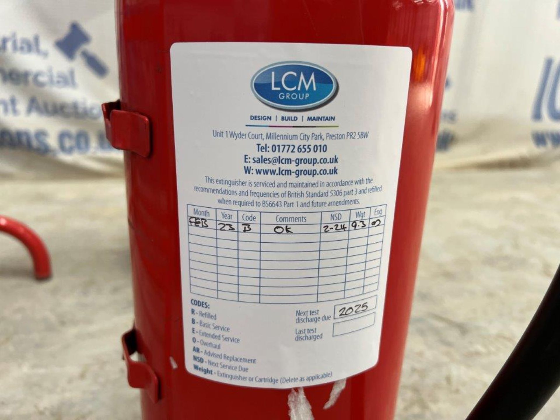 Two 6kg ABC Powder Extinguishers on Trolley - Tested 28-02-2023 - Image 7 of 7