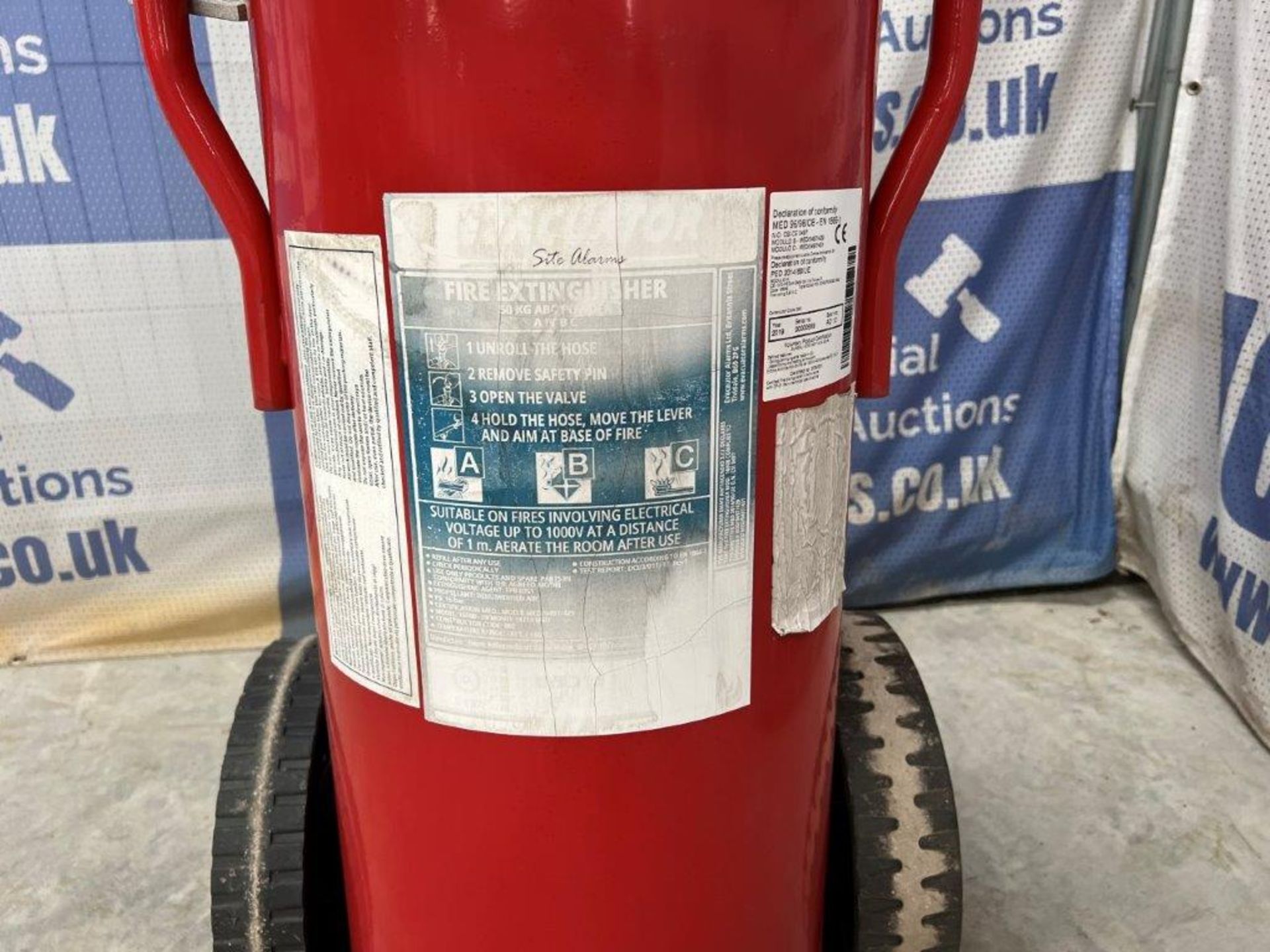 EVACUATOR 50kg ABC Dry Powder Trolley Unit - Tested 28-02-2023 - Image 2 of 9