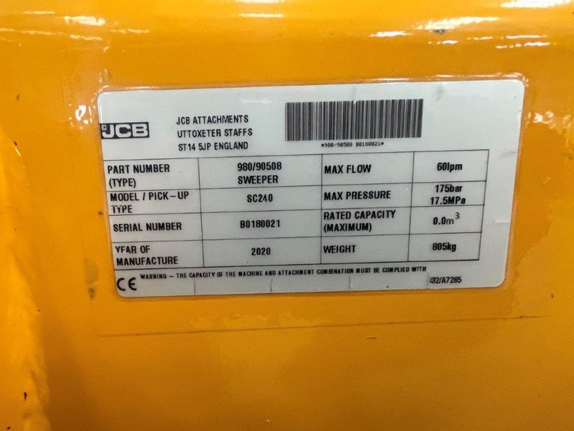 JCB SC240 Sweeper / Collector - NEW IN 2020 - Used TWICE - Image 11 of 16