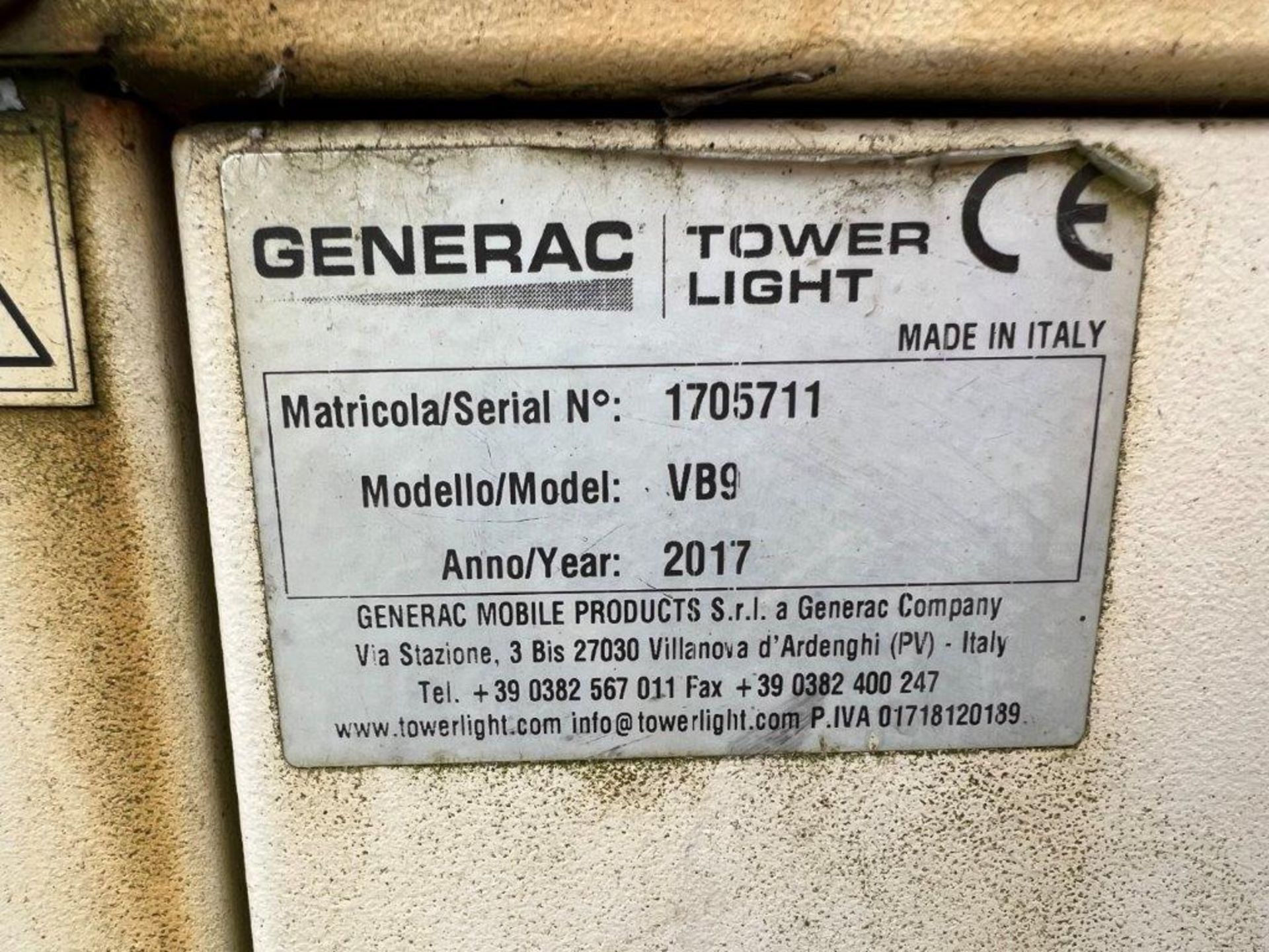 GENERAC VB9 Tower Light - 2017 - Image 9 of 13