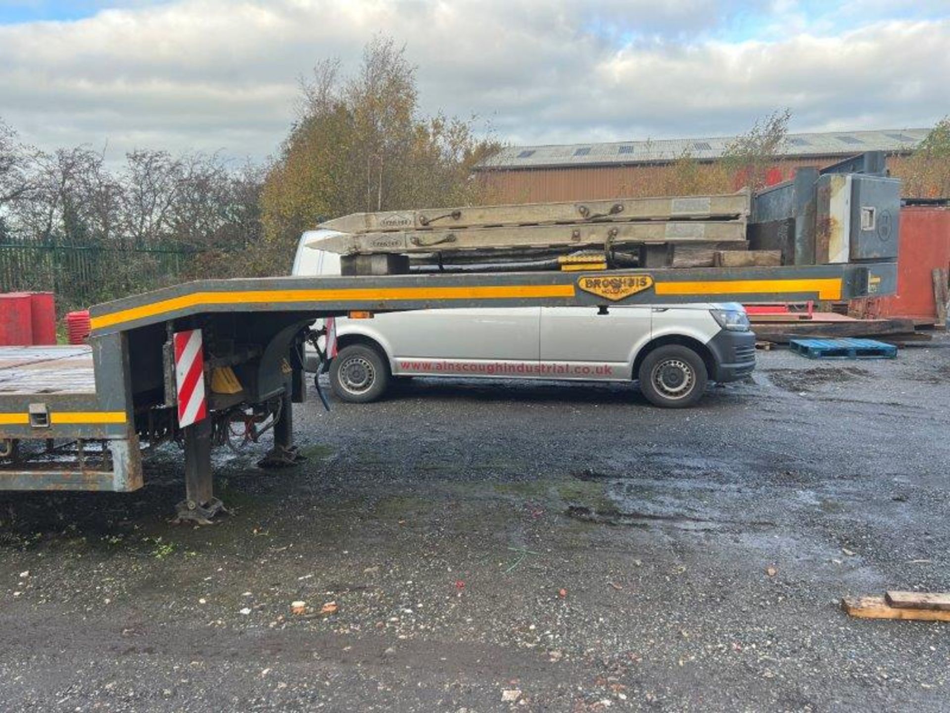 BROSHUIS 4 Axle AOU-16-24 Extendable Step Frame Lowloader Trailer, 2009 - Image 16 of 16