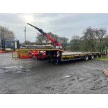 BROSHUIS 4 Axle AOU-16-24 Extendable Step Frame Lowloader Trailer, 2009