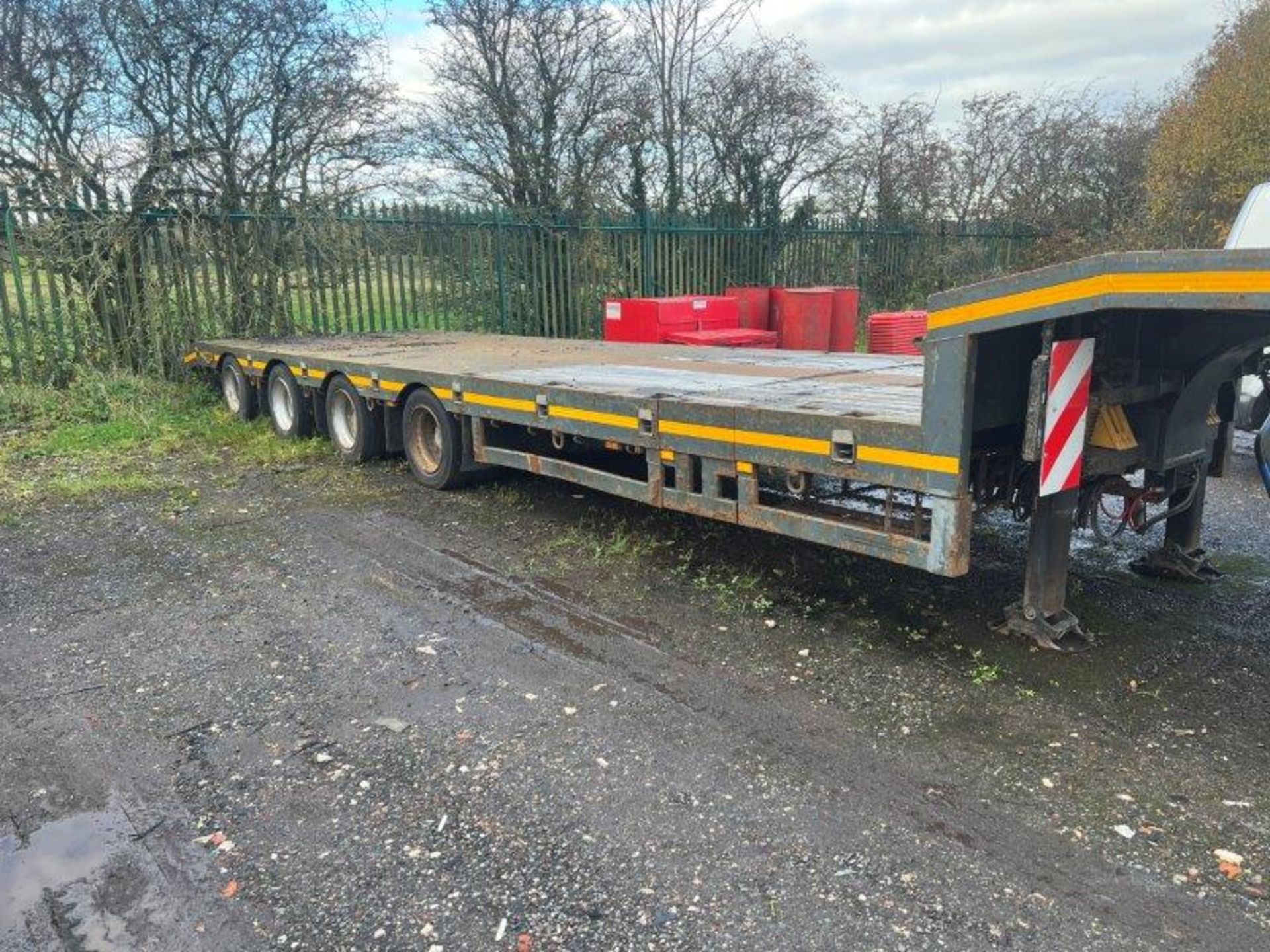BROSHUIS 4 Axle AOU-16-24 Extendable Step Frame Lowloader Trailer, 2009 - Image 3 of 16