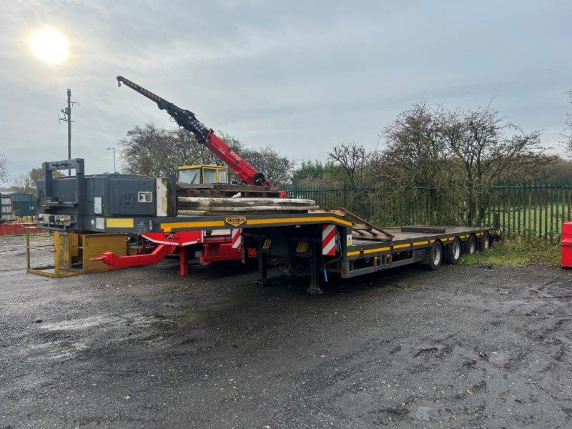 BROSHUIS 4 Axle AOU-16-24 Extendable Step Frame Lowloader Trailer, 2009 - Image 4 of 16
