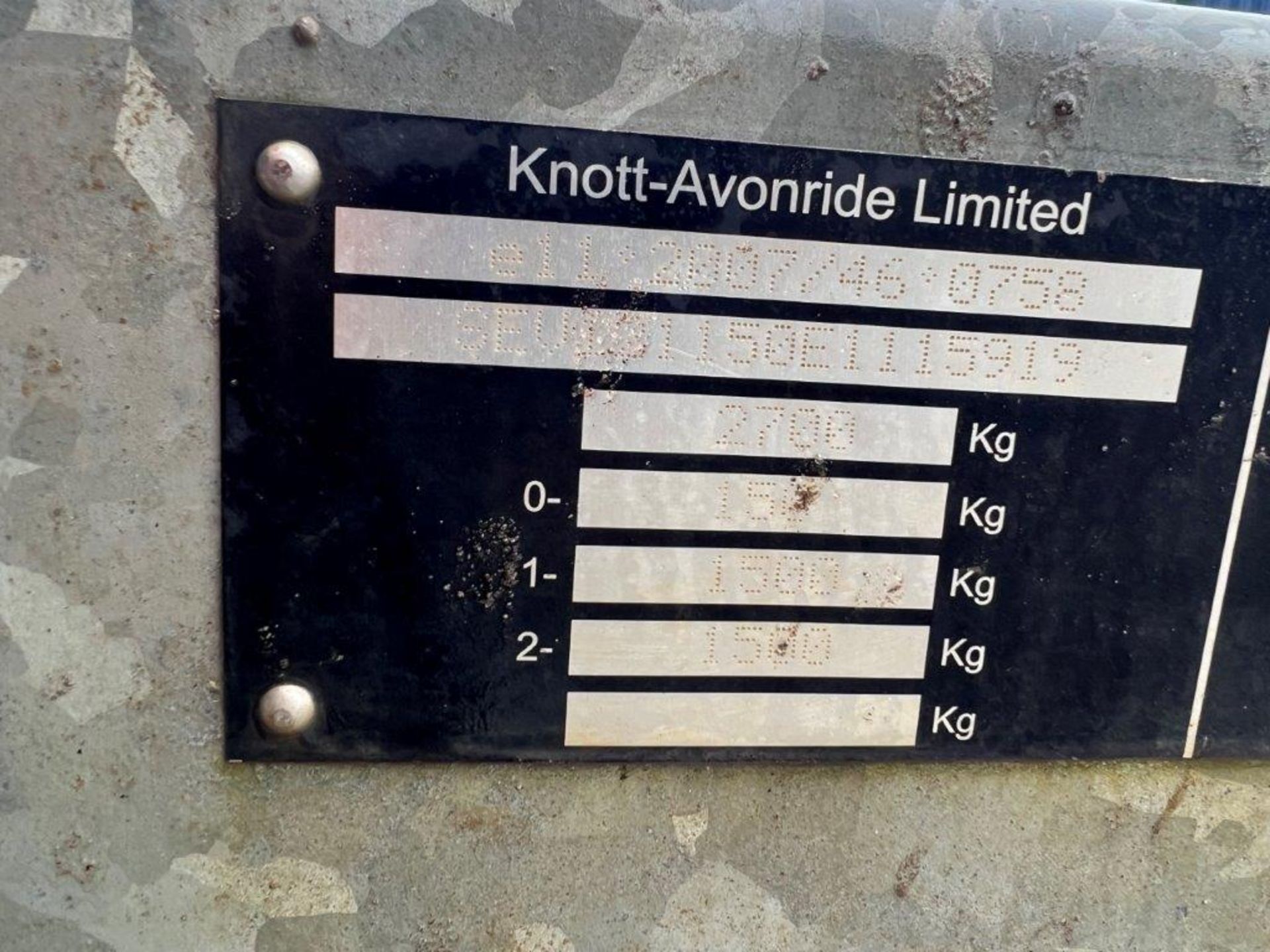 Knott-Avonride Twin Axle Generator Trailer - Image 5 of 5