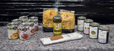 50 x Assorted Consumable Food Products Including Garofalo Pasta, Mr. Organic Products, Free and Eas