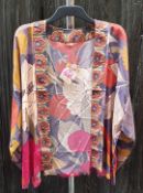 4 x Powder Kimono Jackets - Folk Art Petal Finish 100% Viscose Fabric - Adult One Size - New Stock -