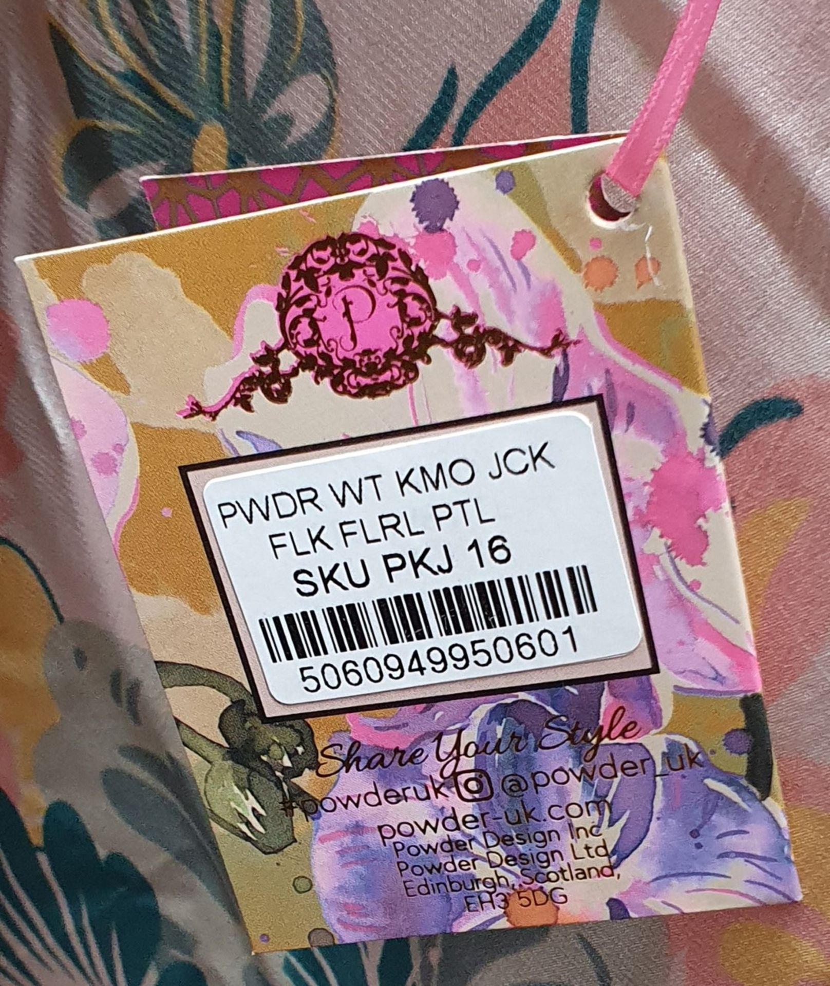 4 x Powder Kimono Jackets - Folk Art Petal Finish 100% Viscose Fabric - Adult One Size - New Stock - - Image 12 of 13