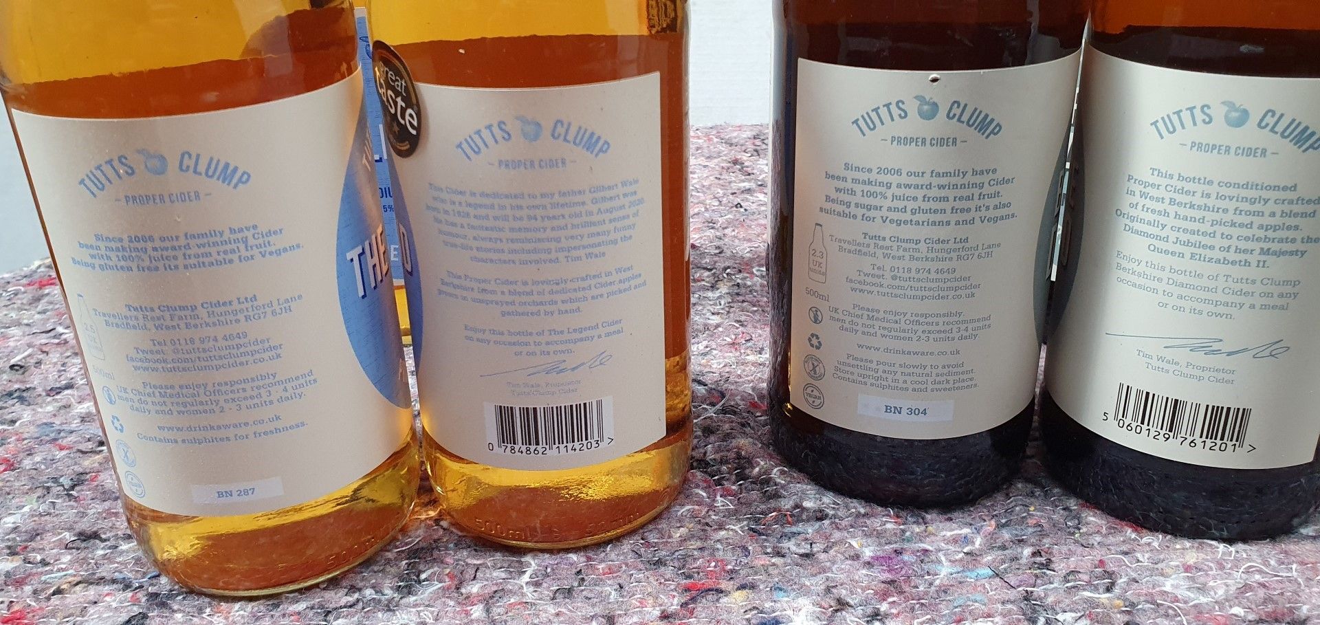 7 x Bottles of Tutts Clump Medium Dry Cider - Includes The Legend 5% and Berkshire Diamond 4.5% - Image 3 of 4