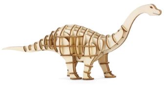 11 x Kikkerland Apatosaurus 3D Wooden Puzzles - New Boxed Stock - RRP £122 - Ref: TCH226 - CL840 -
