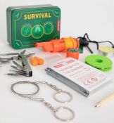 2 x Kikkerland Survival Kits - Each Kit 10 Items With 30 Survival Functions - New Stock - RRP £70