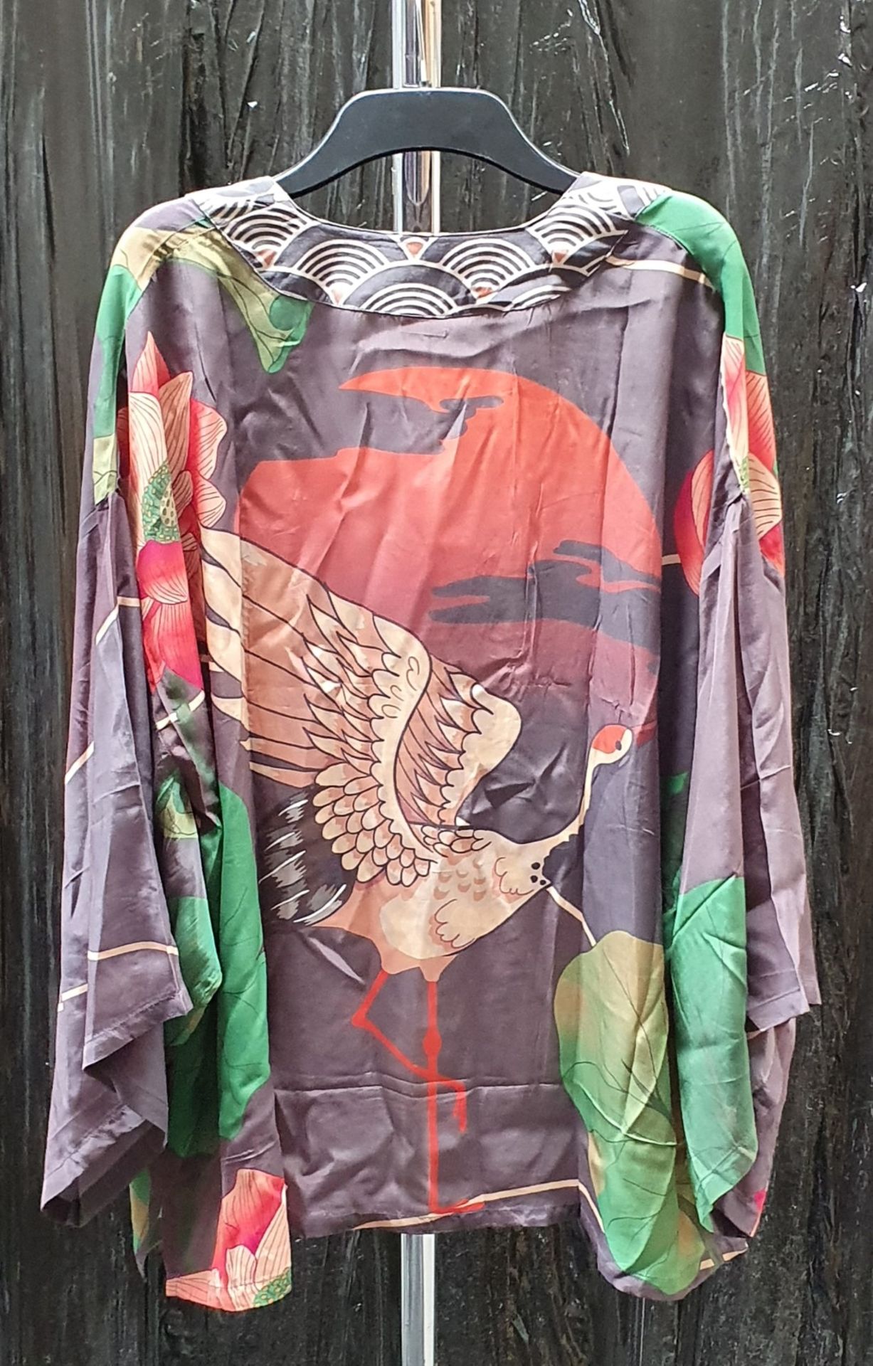 4 x Powder Kimono Jackets - Folk Art Petal Finish 100% Viscose Fabric - Adult One Size - New Stock - - Image 7 of 13