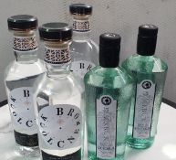 5 x Assorted Bottles of Premium Vodka - Includes 3 x Broken Clock 70cl 40% Lingering Vodka and 2 x