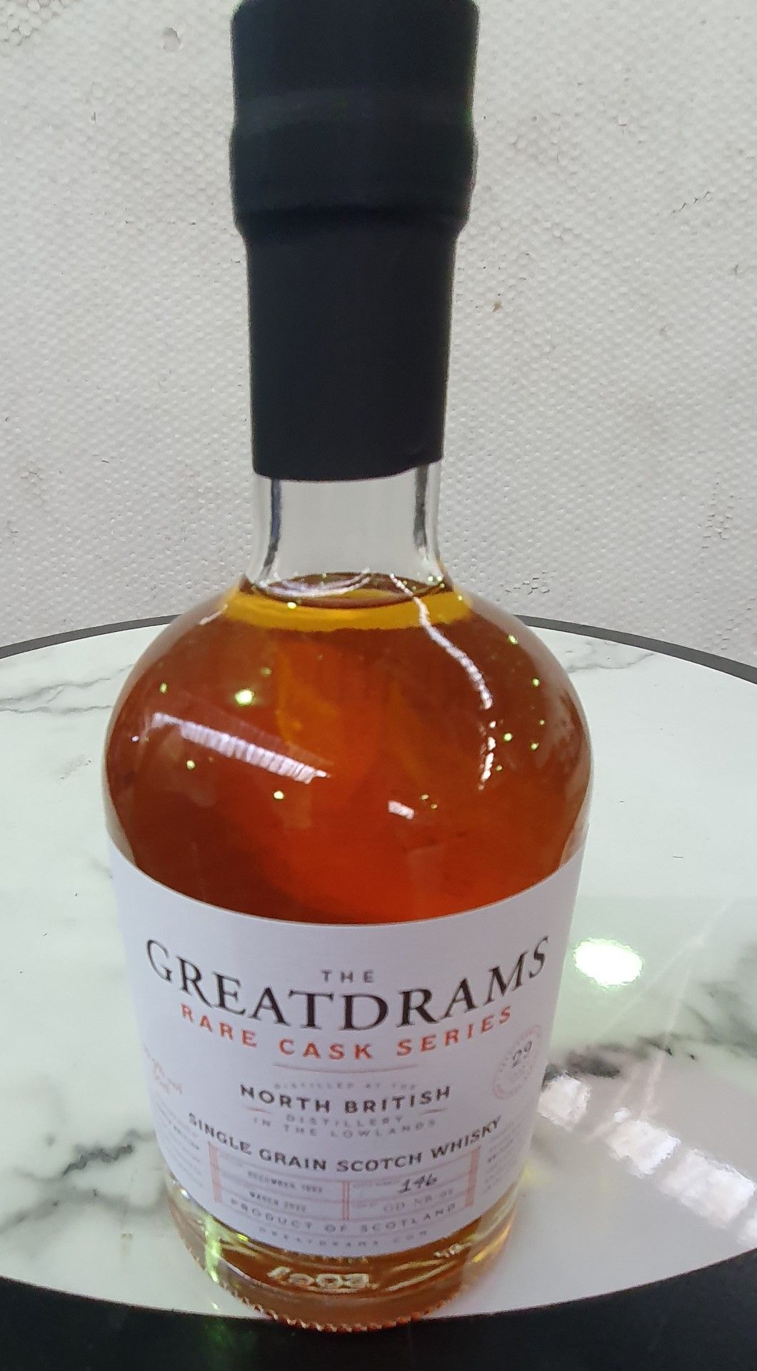 1 x Rare Drams Series 1992 North British 29 Year Old Single Cask Single Grain Whisky 50cl - Limited - Image 3 of 6