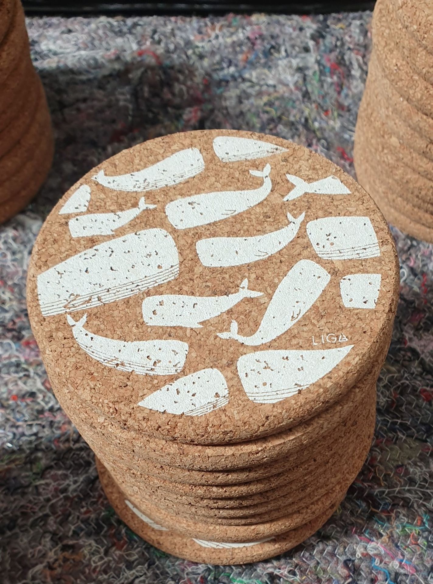 346 x Assorted Cork Placemats, Cork Coasters, Cork Fish, Cork Candle Holders and More - Includes - Image 27 of 33