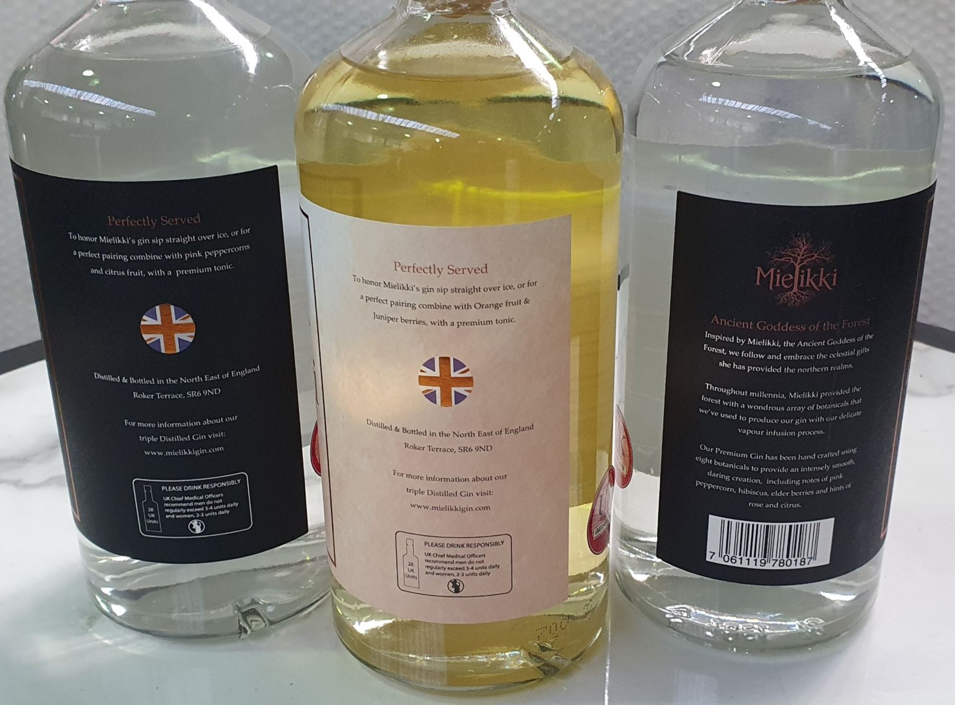 3 x Bottles of 70cl Mielikki Gin - Includes Premium Small Batch Dry Gin and Valenci Orange - Image 3 of 4