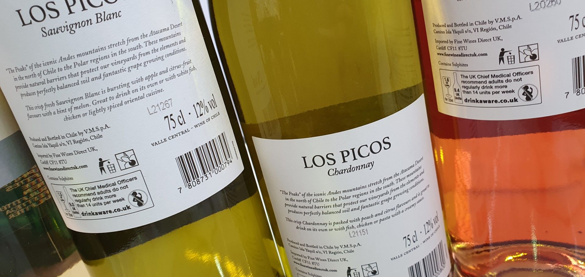 5 x Bottles of Assorted 75cl Wines - Includes Los Picos Sauvignon Blanc, Chardonnay, Rosé and Via - Image 5 of 7