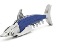 20 x Kikkerland Marlin Nautical Themed Corkscrews - Stainless Steel With Wooden Handle - New Stock -