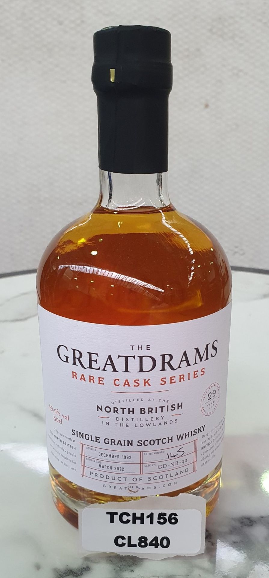 1 x Rare Drams Series 1992 North British 29 Year Old Single Cask Single Grain Whisky 50cl - Limited - Image 6 of 6