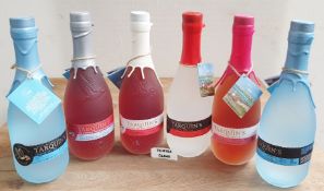 6 x Assorted Bottles of Tarquins Cornish Gin - Flavours Include Dry Gin, Sunshine Blood Orange,