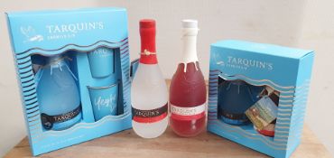 5 x Bottles of Tarquins Cornish Gin - Includes 1 x Gift Set With 70cl Bottle of Dry Gin and Cups,