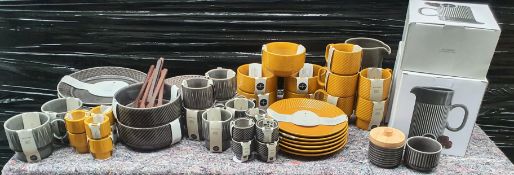 72 x Sagaform 'Coffe & More' Dinner Set Items Designed by Margot Barolo - Includes Mugs, Plates,