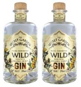 2 x Bottles of The Secret Garden Hand Harvested Wild Gin - 50cl 39% - New and Sealed - RRP £72 -