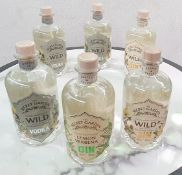 6 x Bottles of the Secret Garden Hand Harvested Wild Vodka and Gin - Includes 3 x Wild Vodka, 1 x