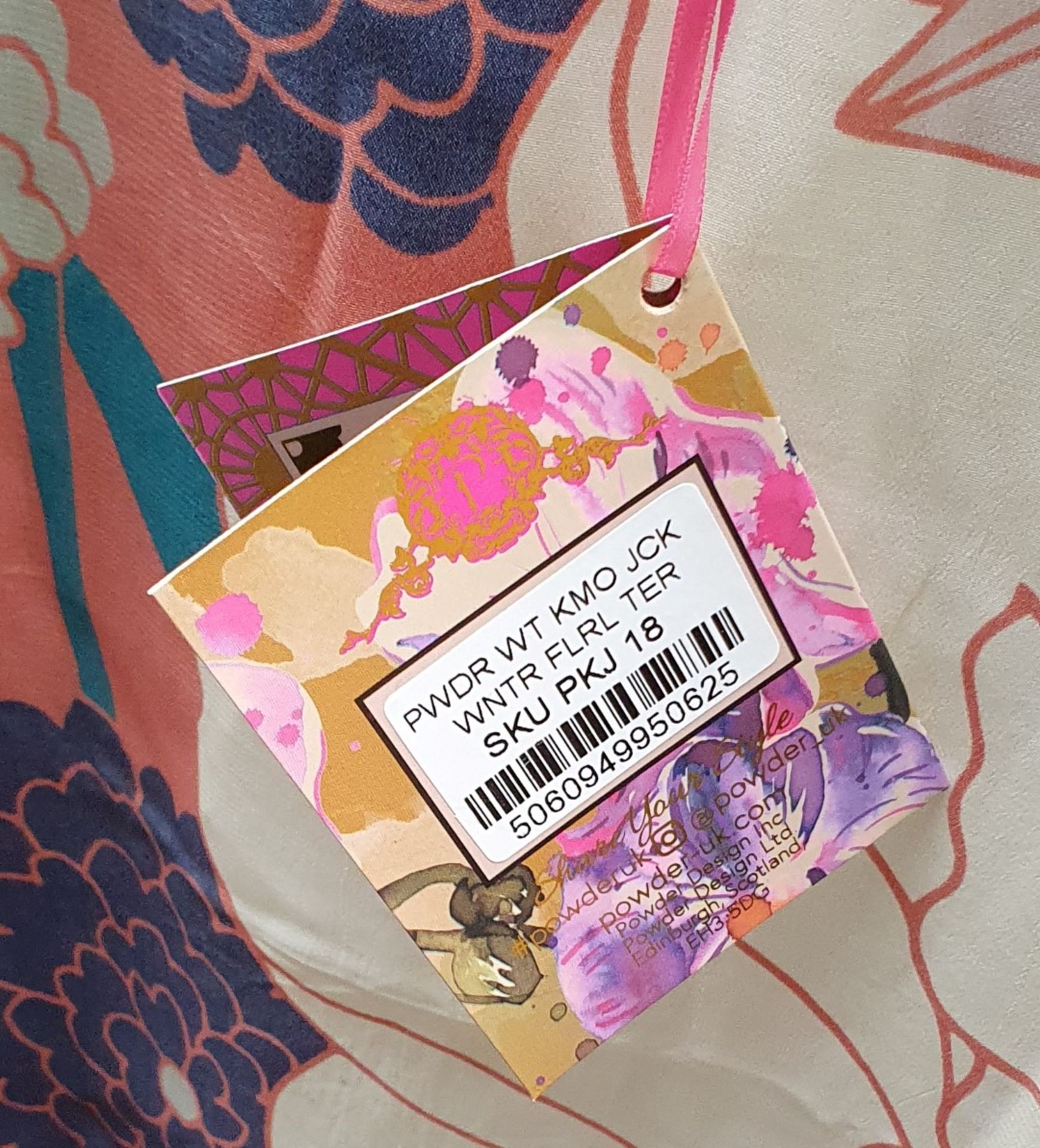 4 x Powder Kimono Jackets - Folk Art Petal Finish 100% Viscose Fabric - Adult One Size - New Stock - - Image 5 of 12