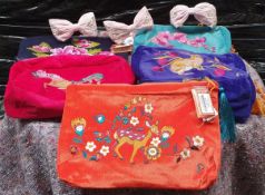 5 x Toiletries Bags By Powder and 3 x Velvet Hair Bands By Powder - New Stock - Ref: TCH244 -