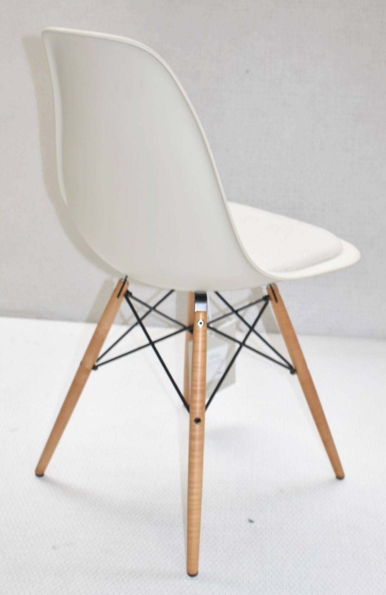 1 x VITRA Eames DSW Designer Plastic Chair With Upholstered Seat - Original RRP £660.00 - Image 3 of 8