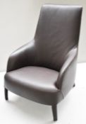 1 x B&B ITALIA / MAXALTO 'Febo Bergère' Leather Armchair - RRP £5,800
