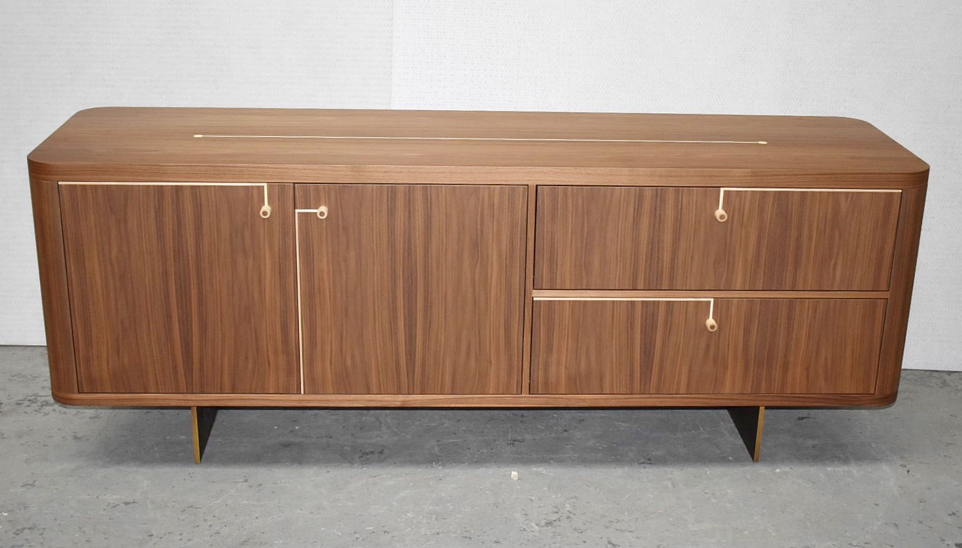 1 x PORADA 'Rondo 1' Solid Canaletto Walnut Designer Sideboard *Stunning Piece* Original RRP £7,176 - Image 2 of 12