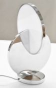 1 x LEE BROOM 'Eclipse' Designer Table Lamp In Chrome - Original RRP £1,520